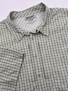 5.11 Tactical Performance Covert Shirt Mens 3XL Green Plaid Zip Pockets 71200 - Picture 1 of 10