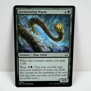 Germinating Wurm - Edge Of Eternities MTG Magic The Gathering EOE #0187 - Picture 1 of 1