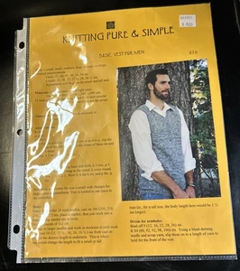 Knitting Pure and Simple  Basic Vest For Man - Picture 1 of 1