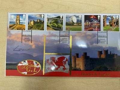 Quality FDC. A - Z of Britain. H is for Harlech Castle, Wales. Signed .*1040 - Image 1 of 3