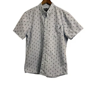 Molokai Surf Co Pineapples Light Blue Button Down Casual Summer Shirt Large AOP - Picture 1 of 10