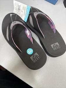 REEF FANNING FLIP FLOPS THONG SANDALS With BOTTLE OPENER US WOMEN SIZE 7 - Picture 1 of 4