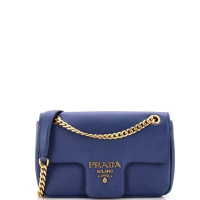 Prada Pattina Flap Shoulder Bag Saffiano Leather Small - Image 1 of 4