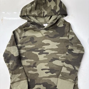 BABY GAP Boys Camouflage Hoodie Long Sleeve Size 4T Green - Picture 1 of 3