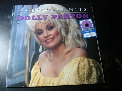 SEALED DOLLY PARTON 16 BIGGEST HITS LP RECORD VIOLET VINYL - Image 1 of 2