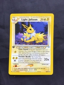 Pokemon Cards: Neo Destiny 1st Edition Uncommon: Light Jolteon 48/105 - Picture 1 of 10