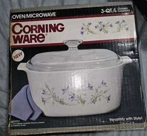 Cazuela cubierta vintage Corning Ware 3 cuartos azul anochecer 6017717 nueva de stock - Imagen 1 de 4