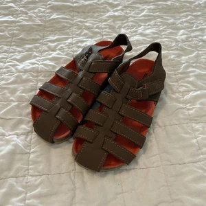 New Tucker + Tate Fisherman Sandals Closed Toe Size 12 Boys Brown - Picture 1 of 8
