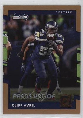 2017 Panini Donruss Retail Press Proof Bronze Cliff Avril #264 - Image 1 of 2