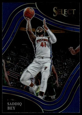 2021-22 Panini Select #213 Saddiq Bey Blue Prizms - Image 1 of 2