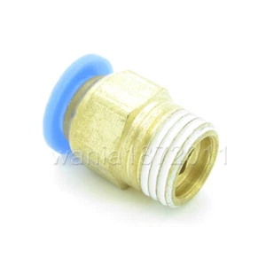 5 x Messing 8mm bis 1/8"PT One Touch Steckverschraubung Verbinder für Pneumatikventil - Bild 1 von 1