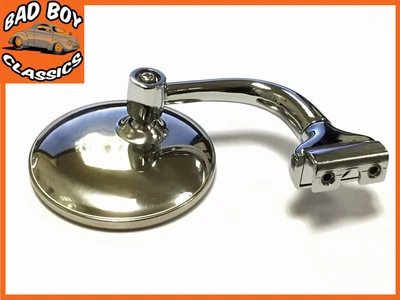 Morris Minor Clamp On 1/4 Light 3" Overtaking Mirror  - Image 1 of 2