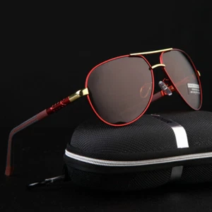 Aluminium HD Polarized Photochromic Sunglasses Pilot Men Driving Glasses Eyewear