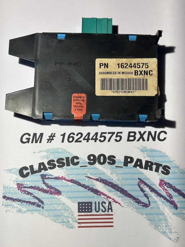 Módulo antirrobo GM # 16244575 BXNC, VATS-PASSLOCK. Furgonetas, Express & Savana 1997 Foto 1 de 4