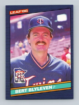 Bert Blyleven 1986 Leaf #88 HOF NM+ - Image 1 of 2