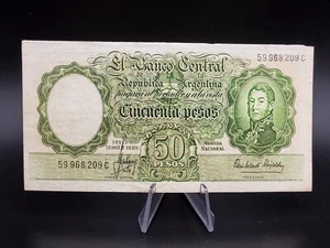 ARGENTINIEN Banknote 50 Pesos nd 1955-1968 P-271e ~ im Umlauf - Bild 1 von 2