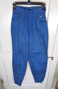 Vintage 1960s Smith's Sanforized Jeans 34x31 Bright Blue Wash FLAWS USA Made  - Picture 1 of 9