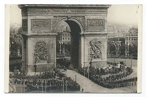DA760 Carte Postale Photo vintage original RPPC Militaire libération Paris ? - Picture 1 of 1