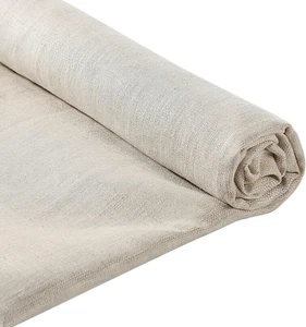 39 X 55 Inch Natural Pure 100% Linen Fabric, Plain Solid Colour Linen Fabric Clo - Picture 1 of 7