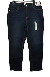 Time And Tru Women's Mid Rise Straight Sindigo Jeans Sizes: 2, 4, 6, 8, 10, 12 - Picture 1 of 5