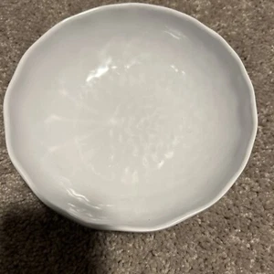 Michel Design Works Melamine Cereal Bowl White On White - Picture 1 of 3