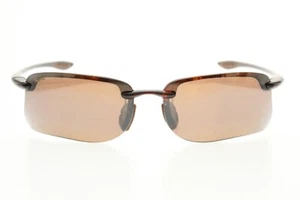Maui Jim Turtle Bay MJ-411-10 Sunglasses Tortoise MJ Sport Wrap Half Rim - Picture 1 of 13