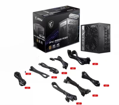MSI MPG A1000G PCIE5 1000W 80 Plus Gold Power Supply - Image 1 of 4