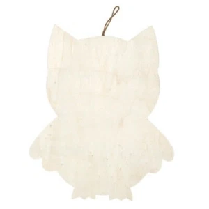 Placa de madera sin terminar búho con percha 11,5 x 9,375 - Imagen 1 de 1