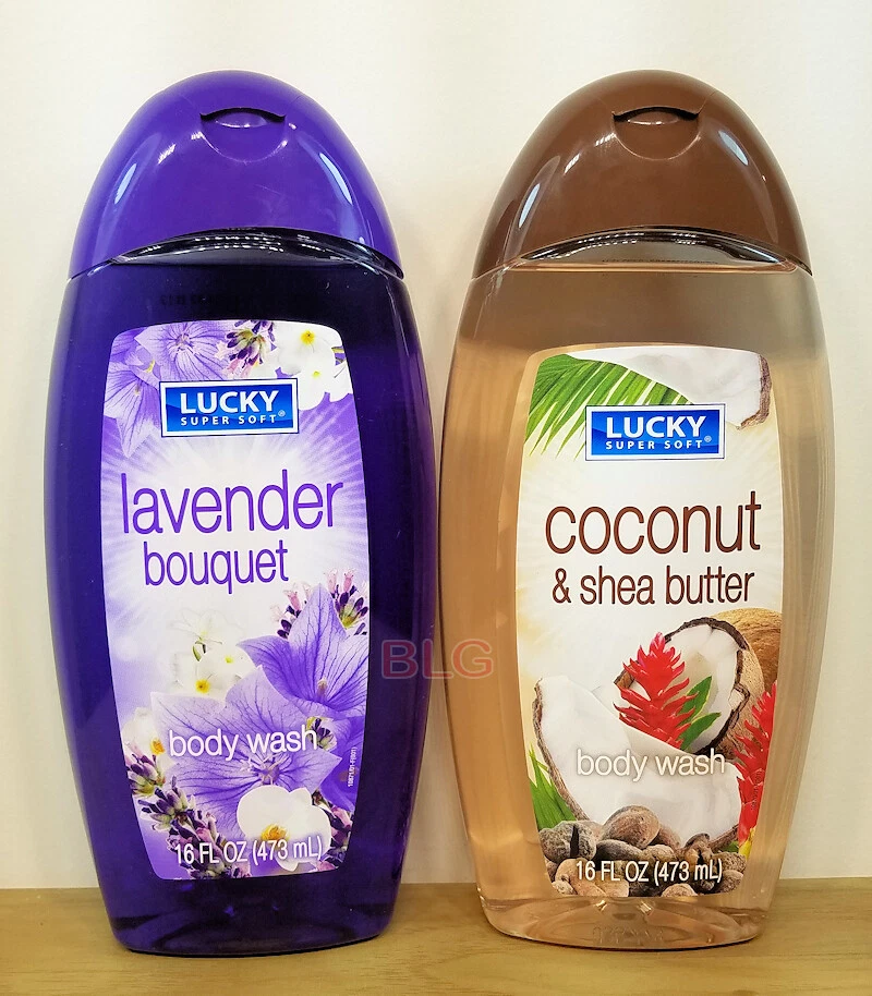 Lucky Body Wash 16 oz. Suavizante de piel de coco lavanda belleza baño ducha unisex Foto 1 de 1