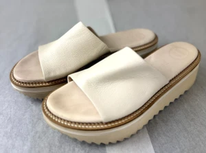 Paul Green Lola Platform Sandal / Beige Leather / Size 4UK 6.5US - Imagen 1 de 8