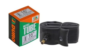 DURO BICYCLE 16 X 2.125/2.35/2.50 TUBE 33MM STANDARD SCHRADER/AMERICAN VALVE. - Picture 1 of 1
