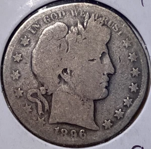 1896 O Barber Half Dollar - Picture 1 of 2