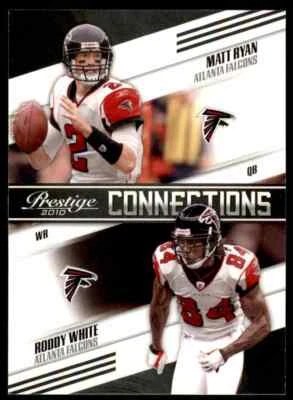 2010 PRESTIGE CONNECTIONS MATT RYAN, RODDY WHITE #15 - Image 1 of 2