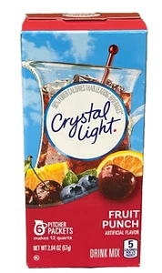 Crystal Light Fruit Punch Drink Mix Pitcher Pack 2.04 oz - Picture 1 of 1