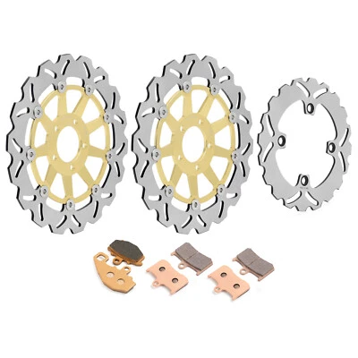 For Kawasaki Front Rear Brake Discs Rotors Pads Z1000 Z 1000 2003 2004 2005 2006 - Image 1 of 4