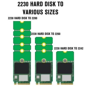 NGFF M.2 SSD state drive 2242 to 2280 2230 to 2280 X0O5 2023 B6Z5 new W4K8 J5M2 - Afbeelding 1 van 17