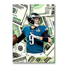 Nick Foles MVP Sketch Card Limited 02/30 Dr. Dunk Signed