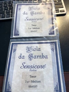 Viola Da Gamba Sensicore Tenor String SS4537 2 PCs. Perlon 3.a Medium - Picture 1 of 4