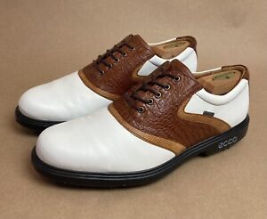 Ecco Classic Saddle Gore-Tex GTX Golf Shoes Size 11-11.5 EU 45 Used 