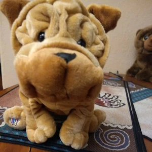 Ganz Webkinz Shar Pei Welpe Hund NUR Plüsch OHNE CODE HM416  - Bild 1 von 2