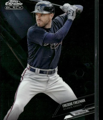 2020 Topps Chrome Black #71 Freddie Freeman Texas Rangers - Image 1 of 2