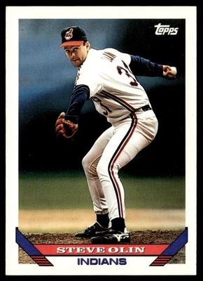 1993 Topps Steve Olin Cleveland Indians #167 - Image 1 of 2