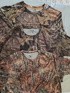 Lot Of 3 Mossy Oak, Magellan & Badger Sports Camouflage Shirts Men's Size 2XL - Picture 1 of 21