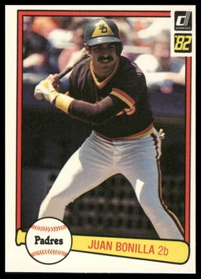 1982 Donruss #220 Juan Bonilla RC San Diego Padres - Image 1 of 2