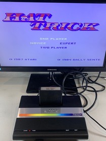 Tested Works 1987 Atari 7800 Hat Trick Video Game Cartridge Only CX7829 Hockey