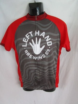 PRIMAL Men's Large Bike Cycling Left Hand Brewing Company Full Zip 3 Pocket - Image 1 of 4