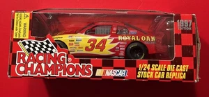 Coche diecast firmado Racing Champions 1:24 #34 Mike McLaughlin NASCAR juguete de colección automático - Imagen 1 de 7