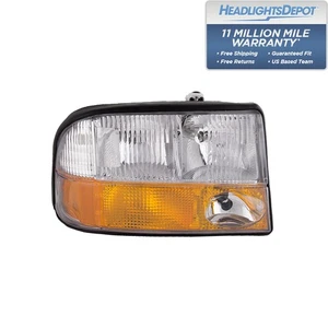 Headlight Halogen w/Fog Right Passenger Fits GMC Sonoma / 98-01 Jimmy Bravada - Picture 1 of 7
