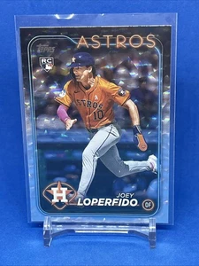 2024 Topps Update #US65 Joey Loperfido Silver Crackle Foilboard Houston Astros - Picture 1 of 2