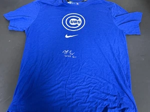Jonathon Long Cubs Auto Signed 2025 Game Used Under Shirt Beckett Witness - Picture 1 of 4